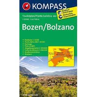 Kompass 480. Bozen/Bolzano turistatérkép és Bozen várostérkép 1:8 000