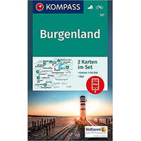 Kompass 227. Burgenland turista térkép Kompass 2 darabos szett 1:50e, 2020