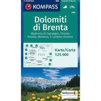 Kompass 688. Dolomiti di Brenta turista térkép Kompass 1:25 000 Brenta-csoport térkép
