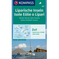 Kompass 693. Lipari-szigetek turistatérkép Kompass Isole Eólie e Lìpari/Liparische Inseln 1:25 000