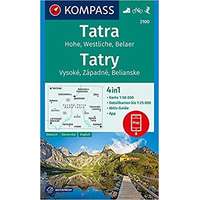 Kompass 2100. Magas Tátra turista térkép, Hohe Tatra/Vysoké Tatry, D/SK turista térkép Kompass