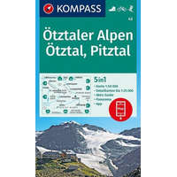 Kompass 43. Ötztaler Alpen turista térkép Kompass 1:50 000