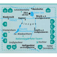 Kompass 030. Zell am See turista térkép, Kaprun turista térkép Kompass 1:30 000