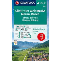 Kompass 078. Südtiroler Weinstraße, Meran, Bozen turistatérkép szett 2 részes 1:25 000 turista térkép Kompass