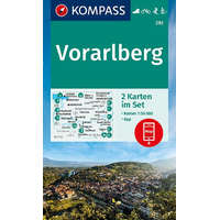 Kompass 292. Vorarlberg turista térkép Kompass 1:50 000