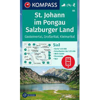 Kompass 80. St. Johann, Salzburger Land turista térkép Kompass