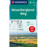 Kompass 819. WeserberglandWeg turista térkép Kompass