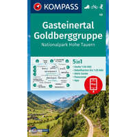 Kompass 40. Gasteinertal turista térkép Goldberggruppe Hohe Tauern turista térkép Kompass 1:50 000