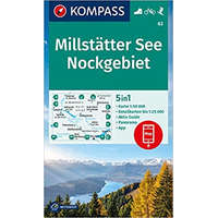 Kompass 63. Millstatter See Nockgebiet turista térkép Kompass 1:50 000