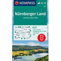 Kompass 172. Nürnberger Land turista térkép Hersbrucker Alb Kompass 4 in 1 térképszett 2023.