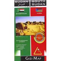Gizi Map Sudan térkép, Dél-Szudán térkép Gizimap 1:2 500 000