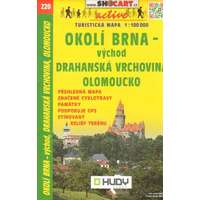 Shocart SC 220. Brno környéke, Okolí Brna vychod Olomoucko turista térkép Shocart 1:100 000