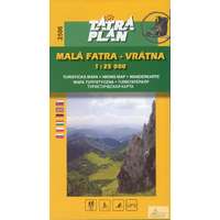 Tatra plan 2506. Malá Fatra, Vrátna turista térkép Tatraplan 1:25 000