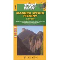 Tatra plan 5006. Spisská Magura and Pieniny Mts. turista térkép Tatraplan szlovák-lengyel határ 1:50 000