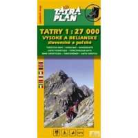 Tatra plan Magas Tátra térkép, Bélai Tátra turista térkép Tatraplan 1:27 000 Tatry - Vysoké a Belianske 2016