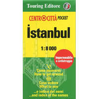 Touring Club Italiano Isztambul térkép, Isztambul várostérkép zsebtérkép 1:8e TCI