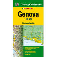 Touring Club Italiano Genova térkép, Genova várostérkép zsebtérkép 1:10e TCI