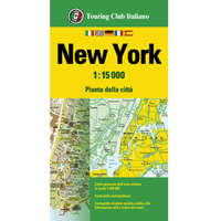 Touring Club Italiano New York city térkép, New York várostérkép 1:15e TCI