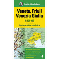 Touring Club Italiano Veneto tartomány térkép, Friuli-Venezia Giulia térkép 1:200e.TCI 2020