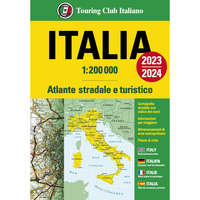 Touring Club Italiano Olaszország autós atlasz TCI 1:200e. 2023/24