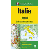 Touring Club Italiano Olaszország autós térkép 1:800e. Olaszország autótérkép TCI 2022