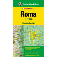Touring Club Italiano Róma térkép, Róma várostérkép TCI 1:12 500 2025.
