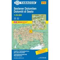 Tabacco 010. Dolomiti di Sesto, Sextener Dolomiten turista térkép Tabacco 1: 25 000
