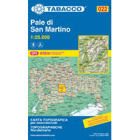 Tabacco 022. Pale di San Martino turista térkép Tabacco 1: 25 000 TAB 2522