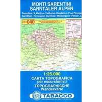 Tabacco 040. Monti Sarentini, Sarntaler Alpen turista térkép Tabacco 1: 25 000