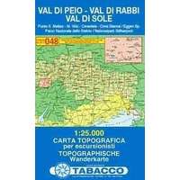 Tabacco 048. Val Di Peio térkép - Val Di Rabbi - Val Di Sole turista térkép Tabacco 1: 25 000