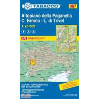 Tabacco 067. Altopiano della Paganella-C.Brenta-L.di Tovel turista térkép Tabacco 1: 25 000 2017
