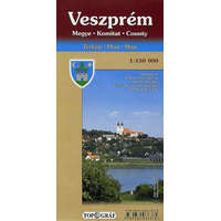 Nyír-Karta Veszprém megye - vármegye térkép Nyír-Karta 1:150 000