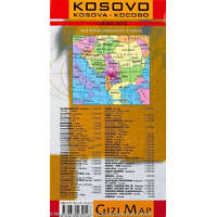 Gizi Map Kosovo térkép Geographical Gizi Map 1:250 000