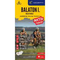 Cartographia Balaton turistatérkép, aktív térkép I. Balaton szabadidőtérkép - keleti rész 1:100 000 Cartographia 2017 Balaton térkép
