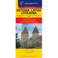 Cartographia Észtország, Lettország, Litvánia autótérkép Cartographia 1:700 000