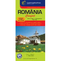 Expressmap Románia térkép Comfort Cartographia Románia térkép laminált 1:750 000 2018