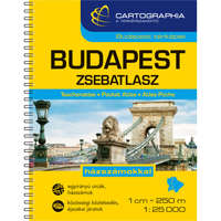Cartographia Budapest zsebatlasz Cartographia 1:25 000 Budapest zsebtérkép
