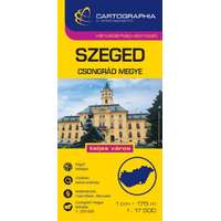 Cartographia Szeged várostérkép és Csongrád megye - vármegye térkép Cartographia 1:17 500 1:200 000 Szeged térkép