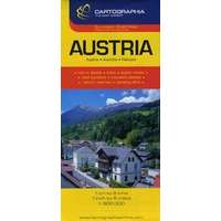 Cartographia Ausztria térkép Cartographia 1:500 000 Ausztria autótérkép