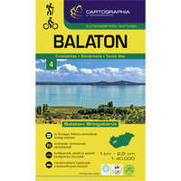 Cartographia Balaton turistatérkép Cartographia 1:40 000 Balaton túratérkép és Balaton kerékpáros térkép