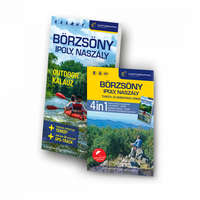 Cartographia Börzsöny, Ipoly, Naszály térkép 4in1, Börzsöny térkép, Börzsöny turistatérkép, Börzsöny turista- és kerékpáros térkép Cartographia 1:40 000