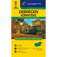 Cartographia Debrecen környéke turistatérkép, Debrecen térkép