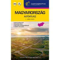 Cartographia Magyarország autóatlasz Cartographia kesztyűtartó méret 1:250 000 Magyarország autós atlasz, Magyarország közlekedési térkép