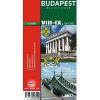 Topopress Budapest VIII.-IX. Kerület térkép Topopress 1:9 500 VIII. kerület térkép