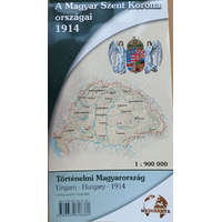 Nyírkarta A magyar Szent Korona országai térkép, Történelmi Magyarország térkép 1914 Nyírkarta