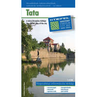 Stiefel Tata térkép, Tata várostérkép hajtogatott 70x50 cm Stiefel 1:15 500