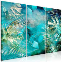 Artgeist Kép - Turquoise and Gold (3 Parts) 90x60