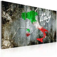 Artgeist Kép - Művészi térkép Olaszország - triptych