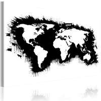 Artgeist Kép - Monokróm map of the World