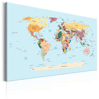 Artgeist Kép - World Map: Travel with Me